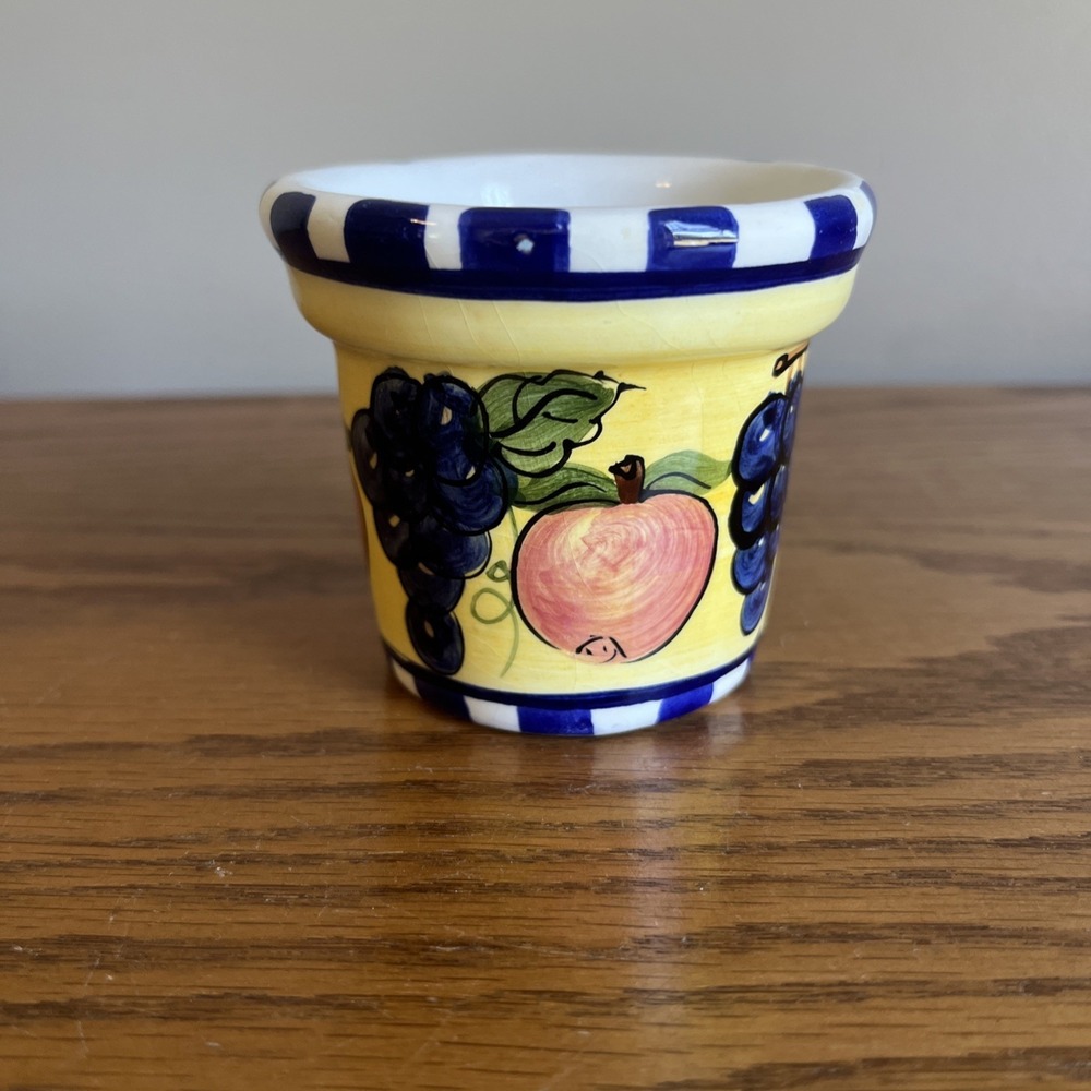 Vintage Candle Votive Brand New Kitchen Collection Youngs Int. Hand Painted 1997